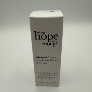 NEW Philosophy When Hope Is Not Enough Facial Firming Serum